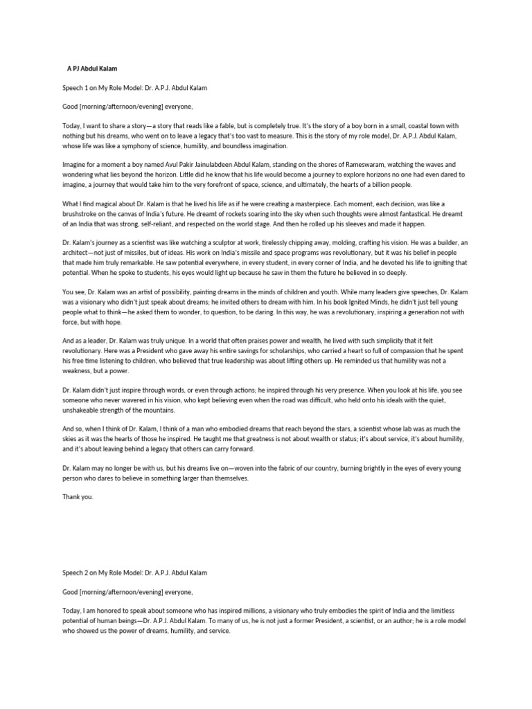 Speech Pdf Dream Innovation