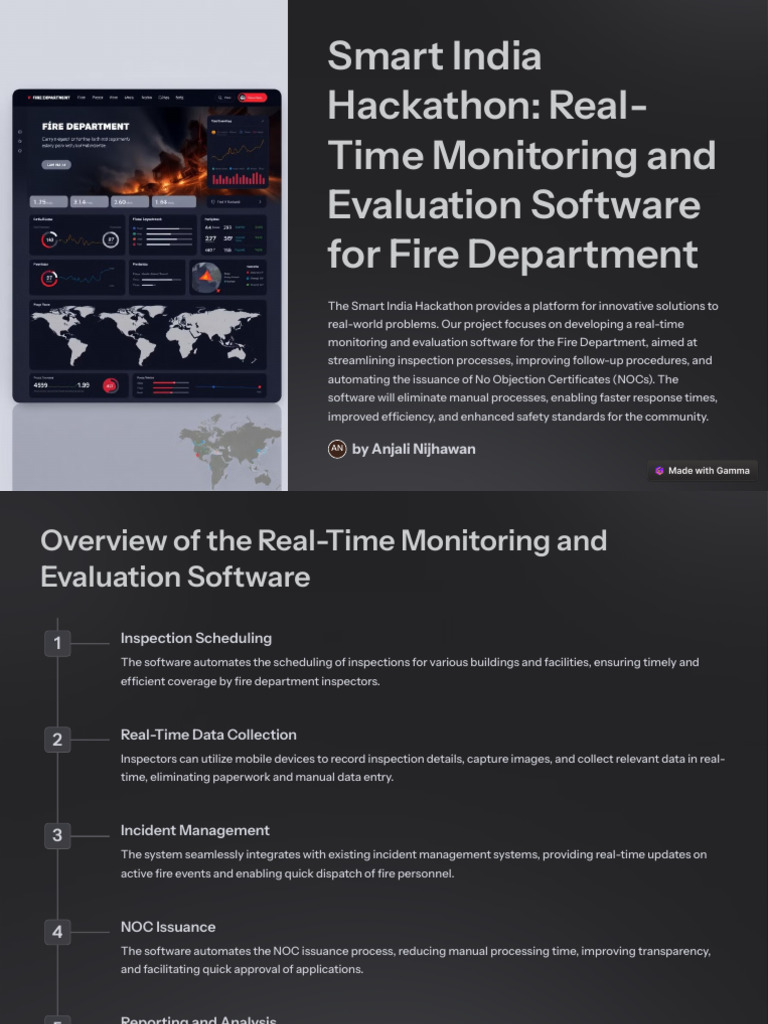 Fire Department Real-Time Monitoring Software | PDF | Usability ...