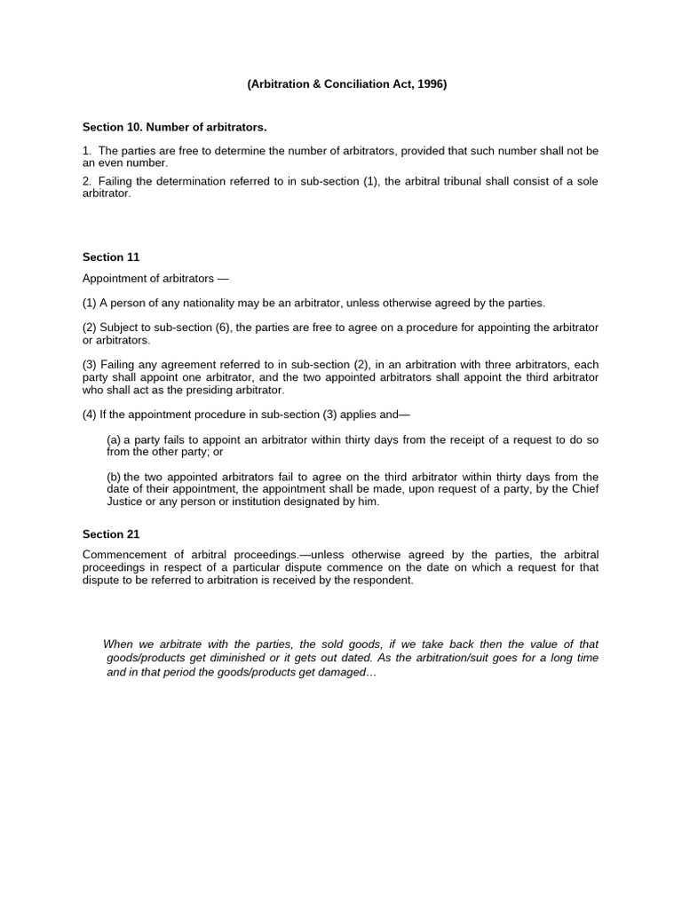 Appoitment of Arbitrator | PDF | Arbitral Tribunal | Arbitration