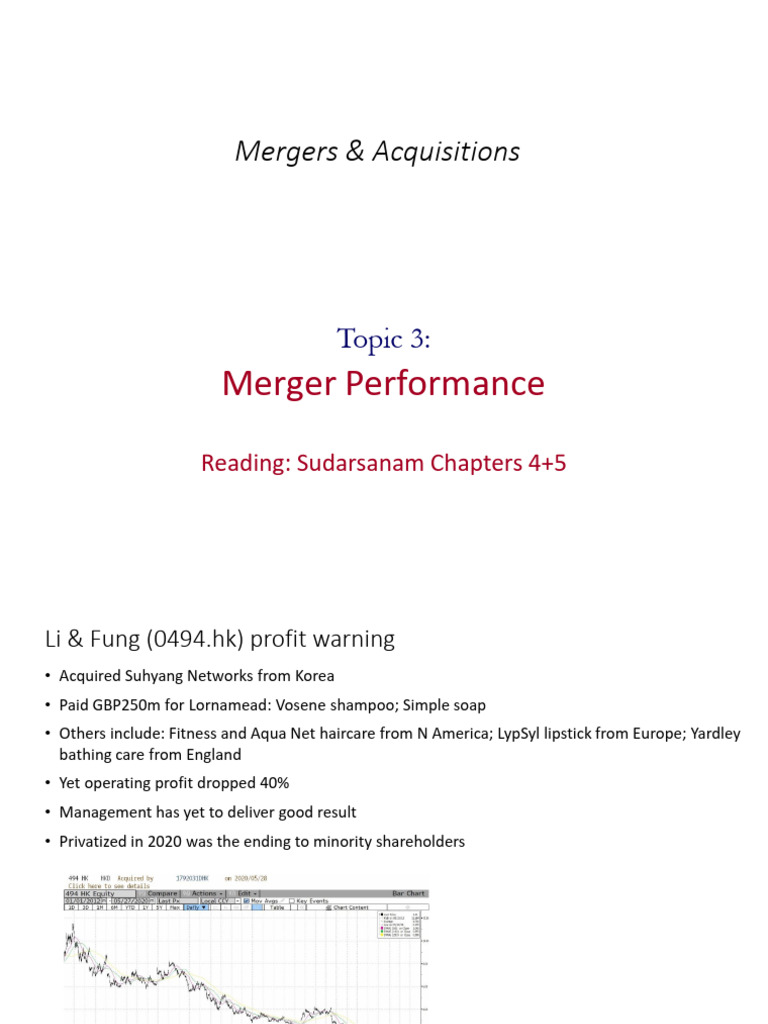 Week 3 | PDF | Mergers And Acquisitions | Takeover