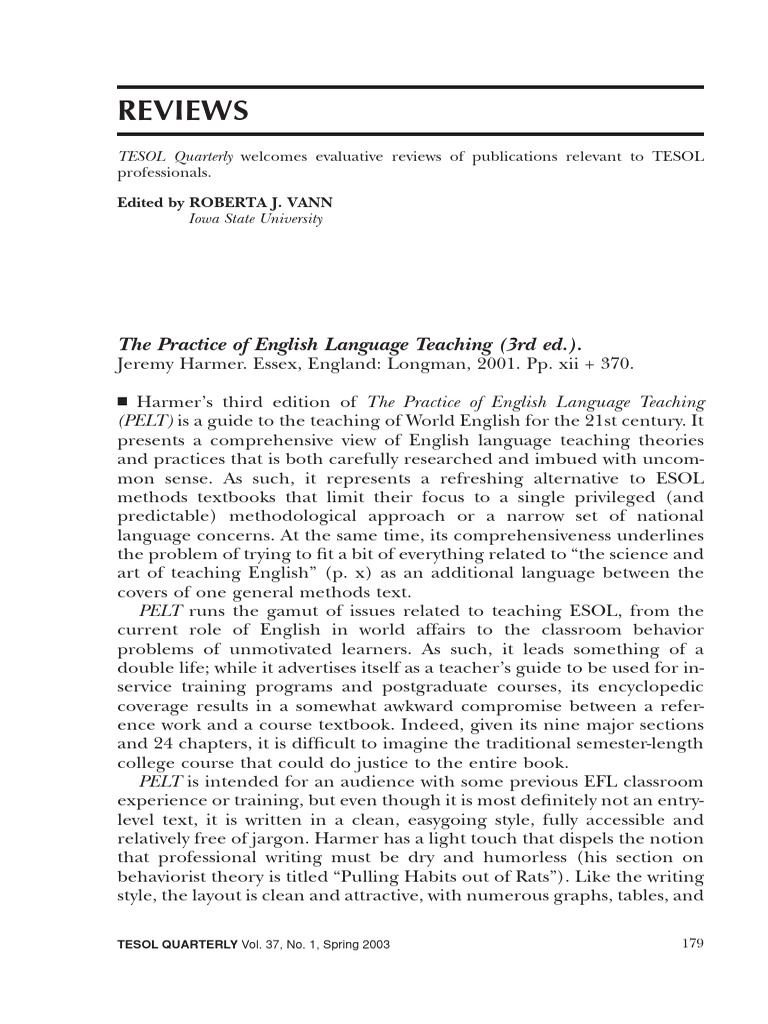 TESOL Methods for Experienced Teachers | PDF | English As A Second Or ...