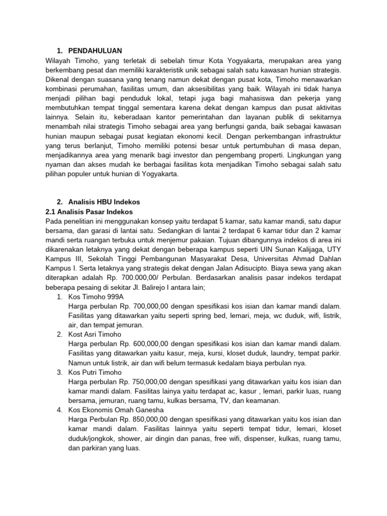 HBU Timoho | PDF