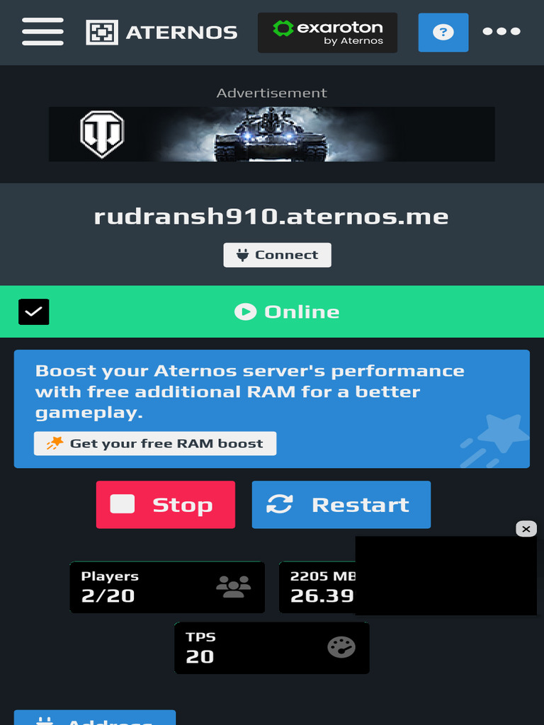 WHAT ARE ATERNOS SERVER SPECS visual data 8