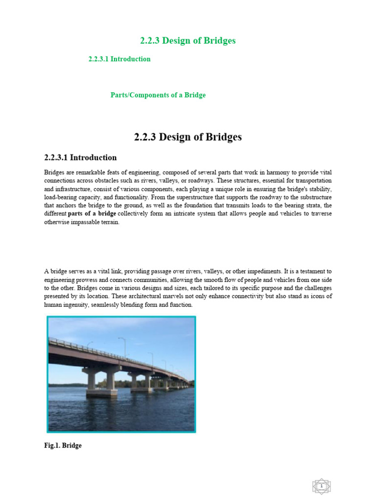 Bridge Design and Components Explained | PDF | Bridge | Deep Foundation