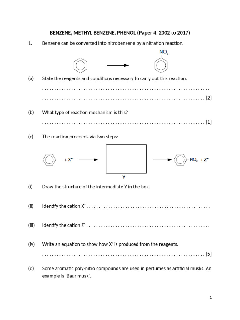 Benzene Derivatives: Synthesis and Reactions | PDF | Chemical Reactions ...