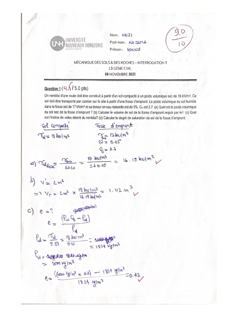 Mécanique Des Sols Pdf