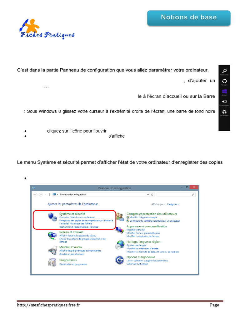 Accéder au Panneau de Configuration | PDF | Programme informatique ...