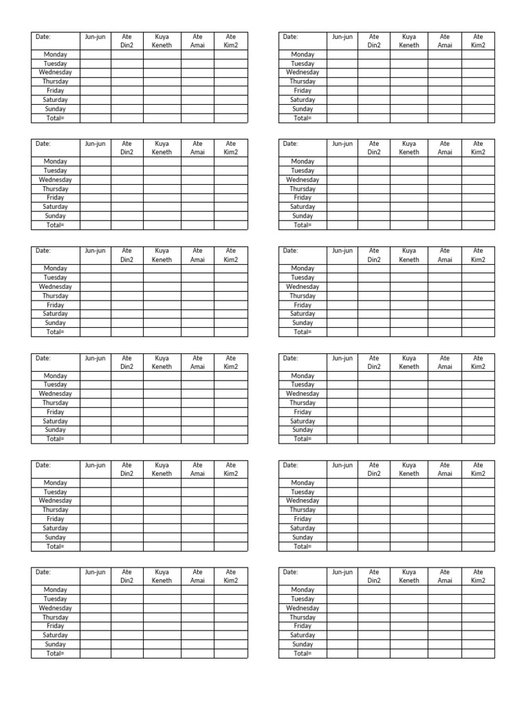 payroll format | PDF