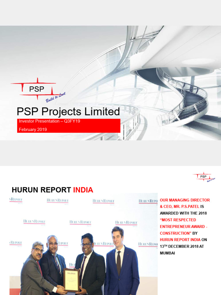 PSP Projects: Q3 FY19 Overview | PDF | Expense | Gujarat