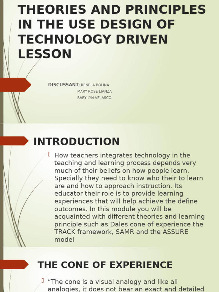 Technology and Teaching and Learning 033728 | PDF | Learning | Experience