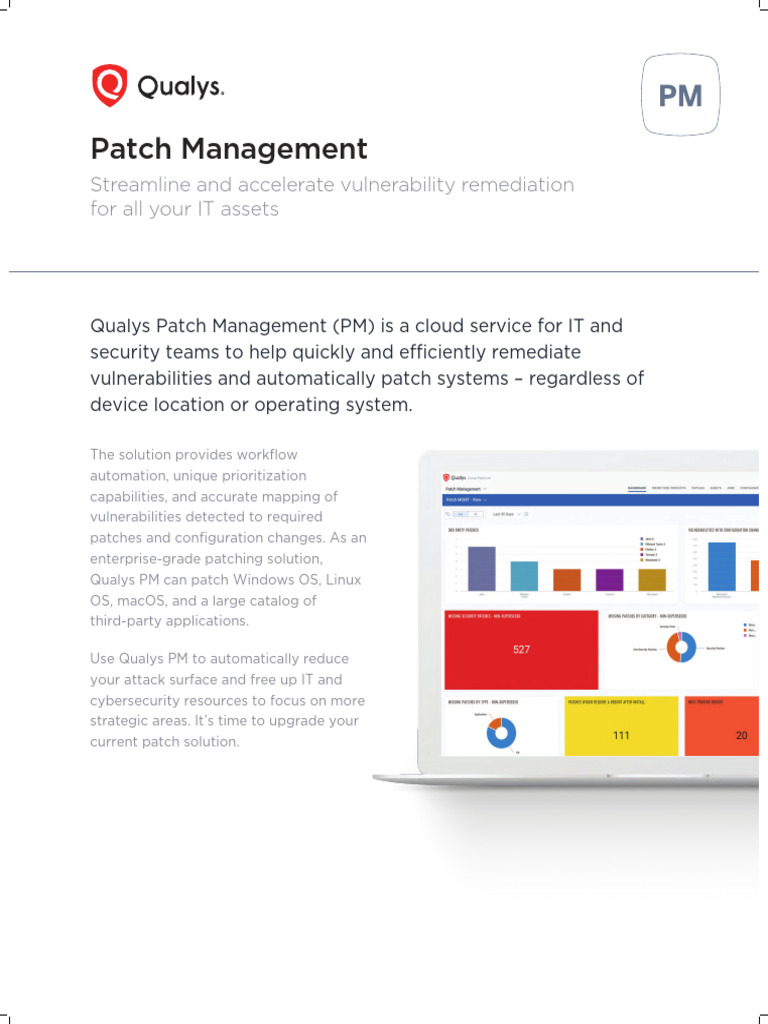 Qualys Patch Management Datasheet | PDF | Vulnerability (Computing ...