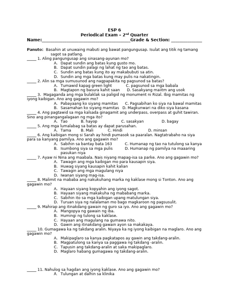 Esp 6 | PDF
