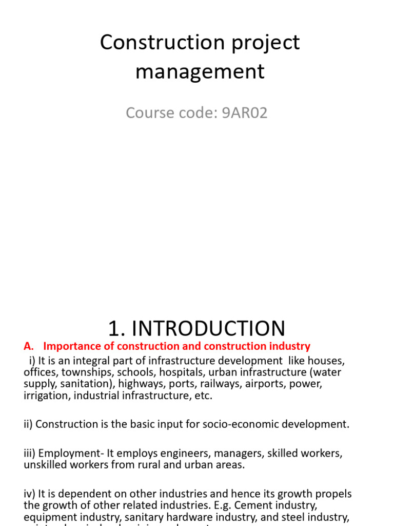 Construction Project Management Overview | PDF | Partnership | Stocks