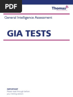 GIA Pretest Booklet