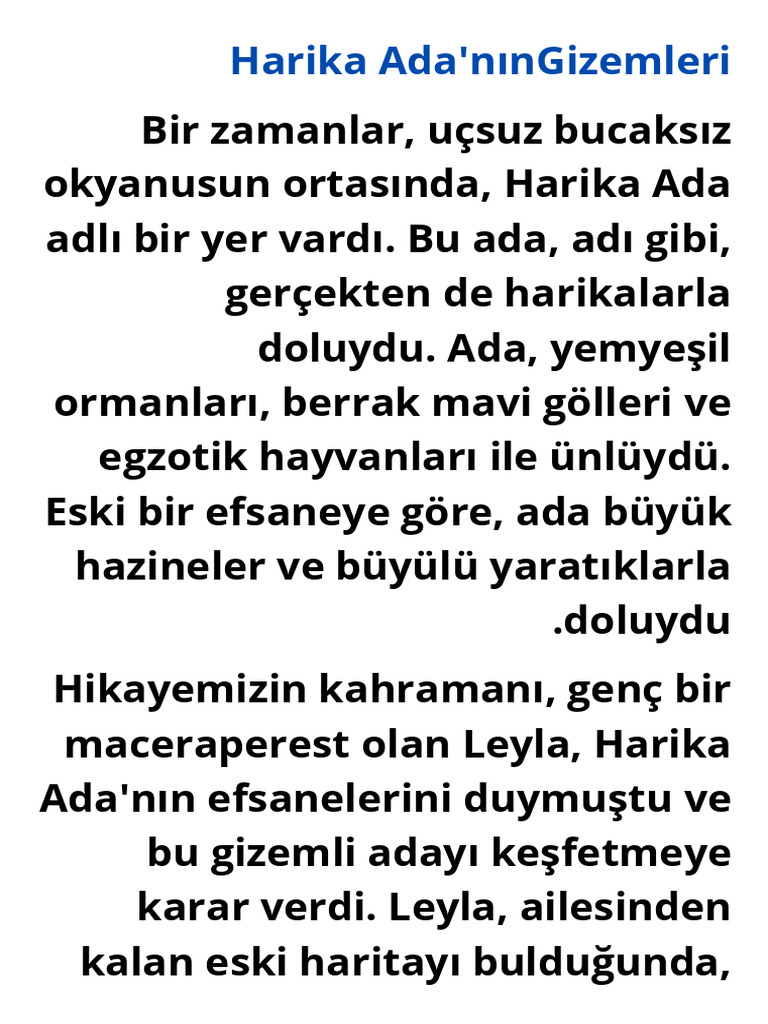 Harika Ada'nın Gizemleri - 20241201 - 144031 - ٠٠٠٠ | PDF