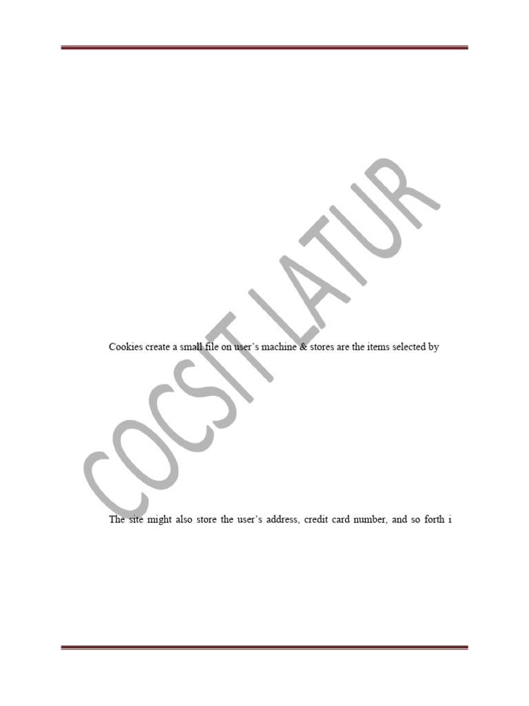 Unit VI Cookies and Sessions M | PDF | Http Cookie | World Wide Web
