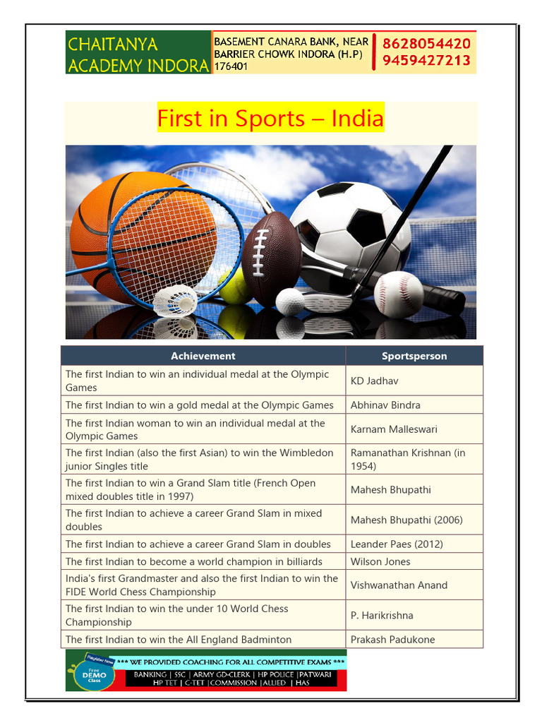 First in Sports | PDF