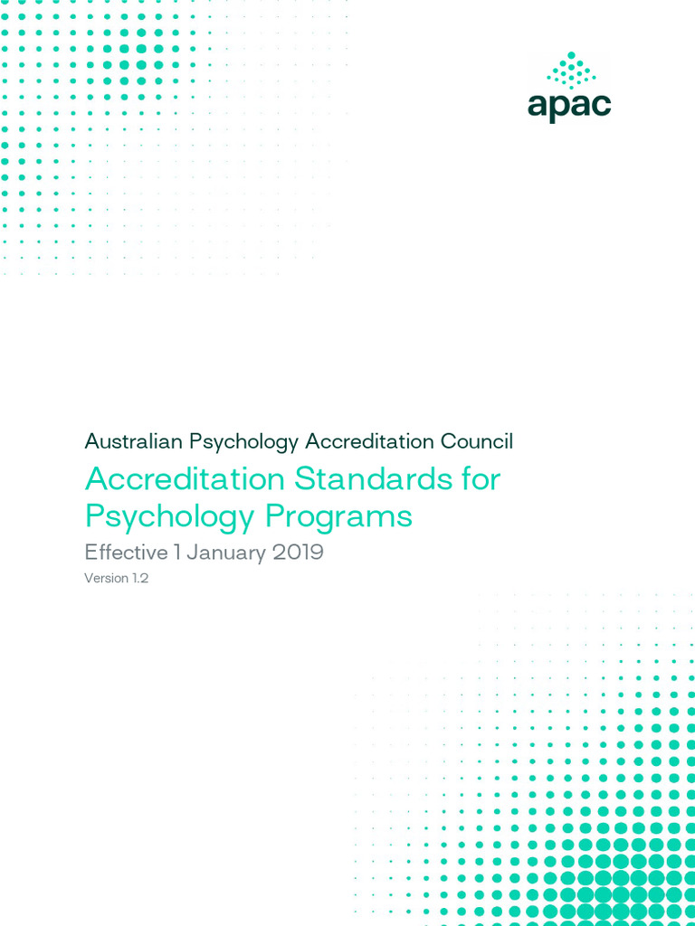 APAC-Accreditation-Standards v1.2 Rebranded | PDF | Mental Disorder ...