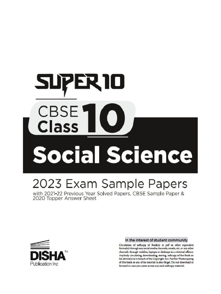 Disha 360 Social Science Class 10 PDF | PDF | Computing | Software