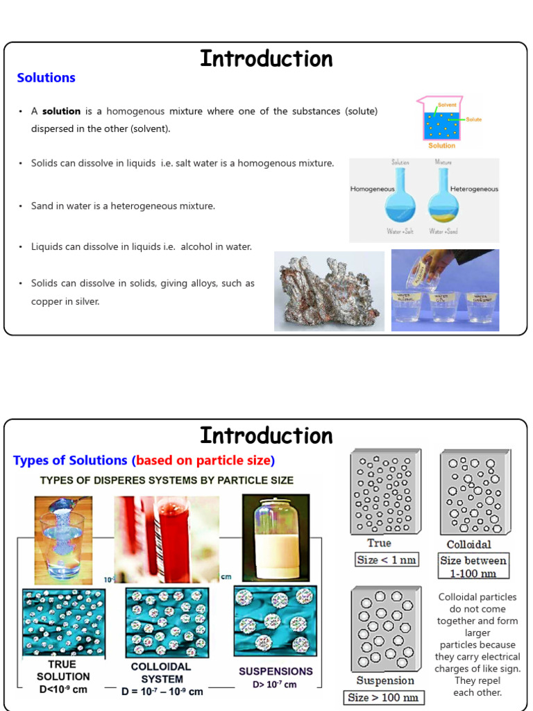 CHE142 Lecture+6 +Solutions+Properties+I 17.11.2024 | PDF | Solubility ...