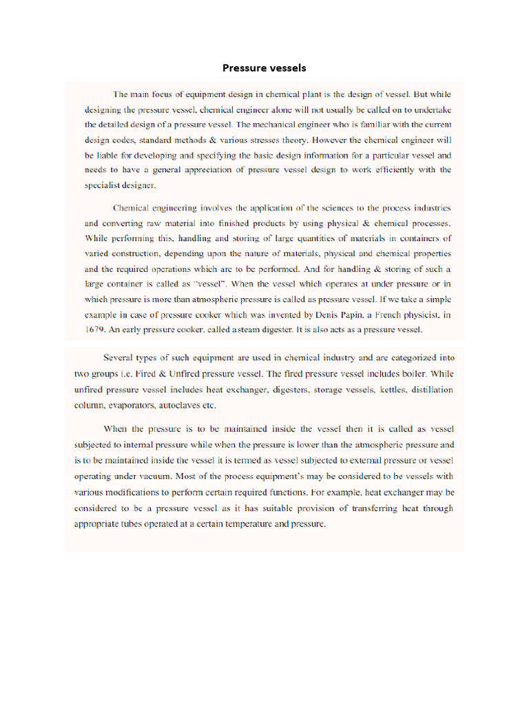 Pressure Vessels Pdf