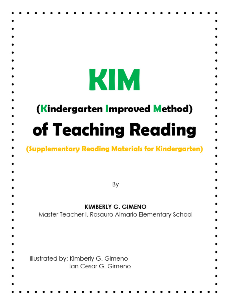 KIM of Teaching Reading (Supplementary Materials) | PDF