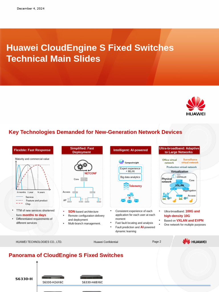 Huawei CloudEngine S Switches Overview | PDF | Computer Network ...