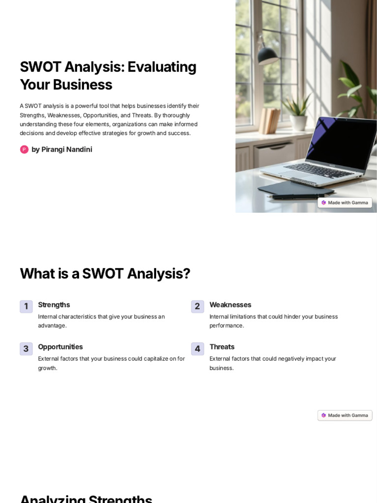 SWOT Analysis for Business Growth | PDF | Swot Analysis | Economies