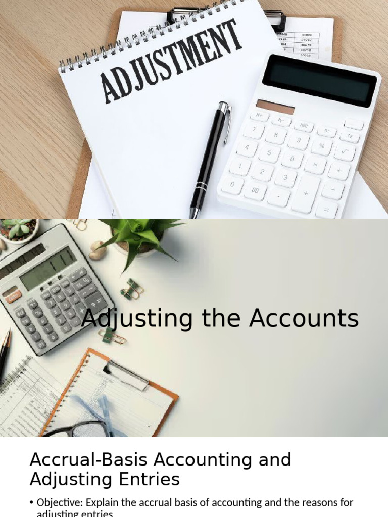 Accrual Accounting and Adjusting Entries | PDF | Depreciation | Deferral