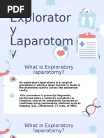 Exploratory Laparotomy Overview | PDF | Abdomen | Surgery