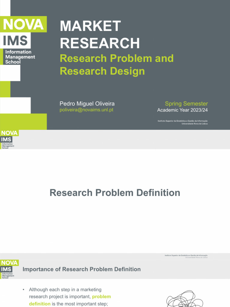 Marketing Research Problem Definition | PDF | Quantitative Research ...