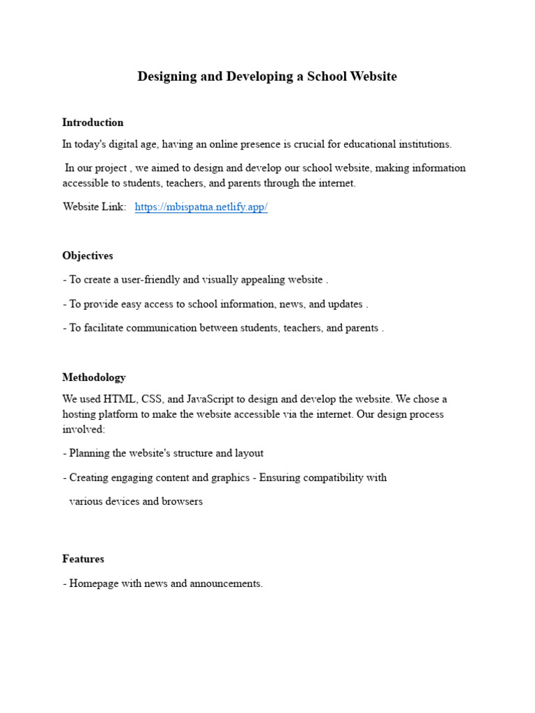 School Website Free Script