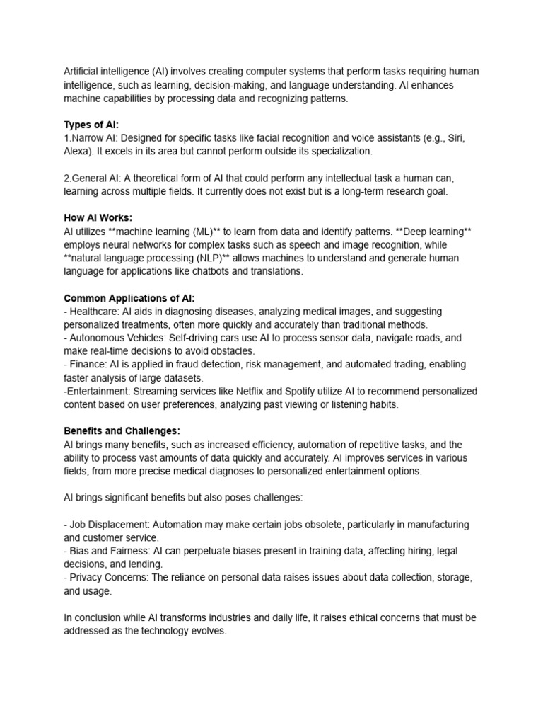 Understanding Artificial Intelligence Basics | PDF