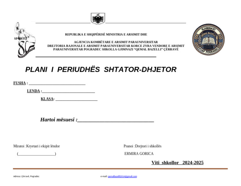 Kopertine Plani Lendor | PDF