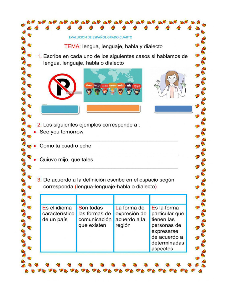 Lengua Lenguaje Dialecto | PDF