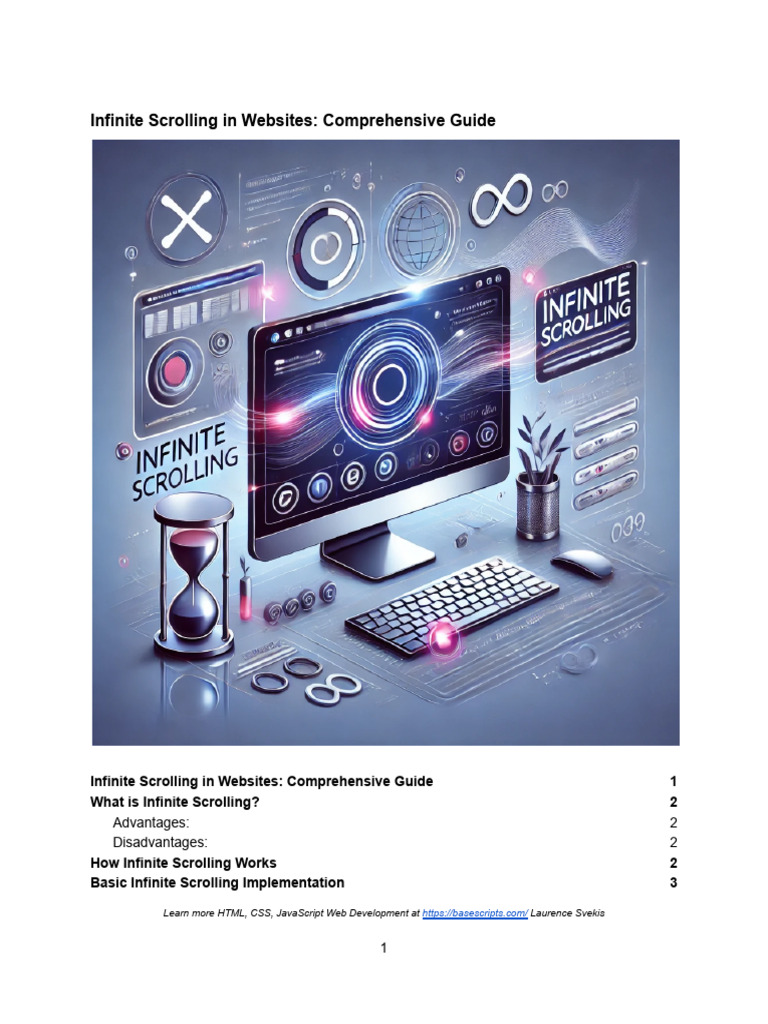 Infinite Scrolling in Websites - Comprehensive Guide | PDF | Java ...