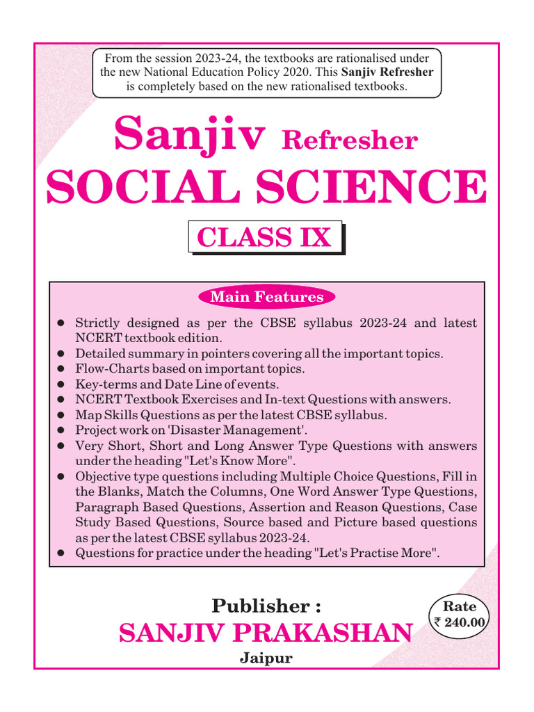 Class IX Social Science CBSE Guide | PDF | France | French Revolution