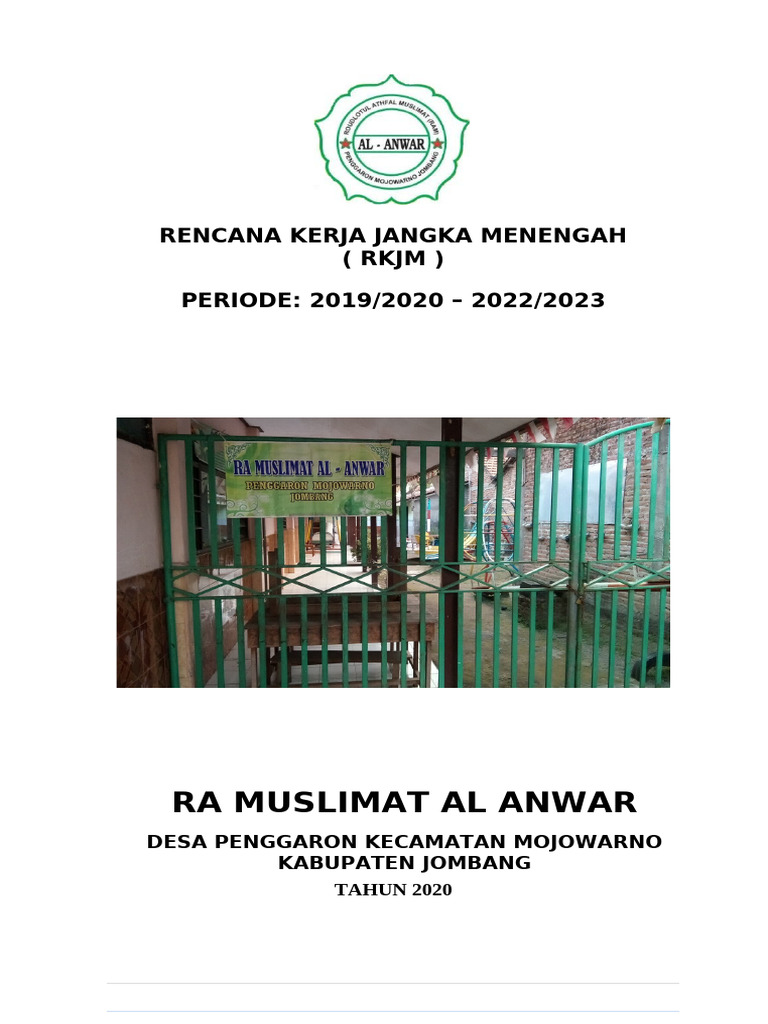 RKJM RA Muslimat Al Anwar 2019-2023 | PDF