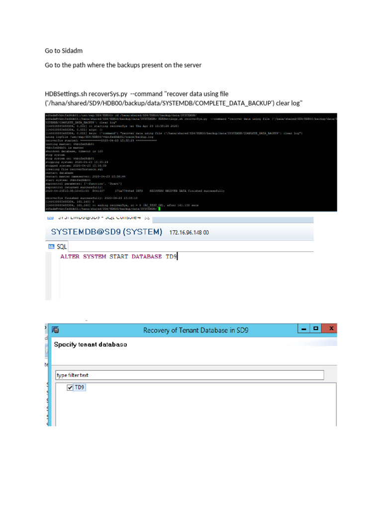 Restore From OS | PDF