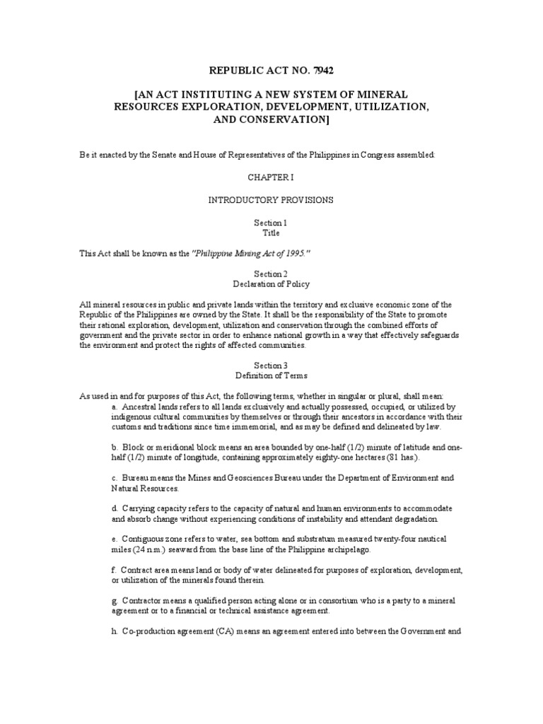 Ra 7942 | PDF | Science & Mathematics