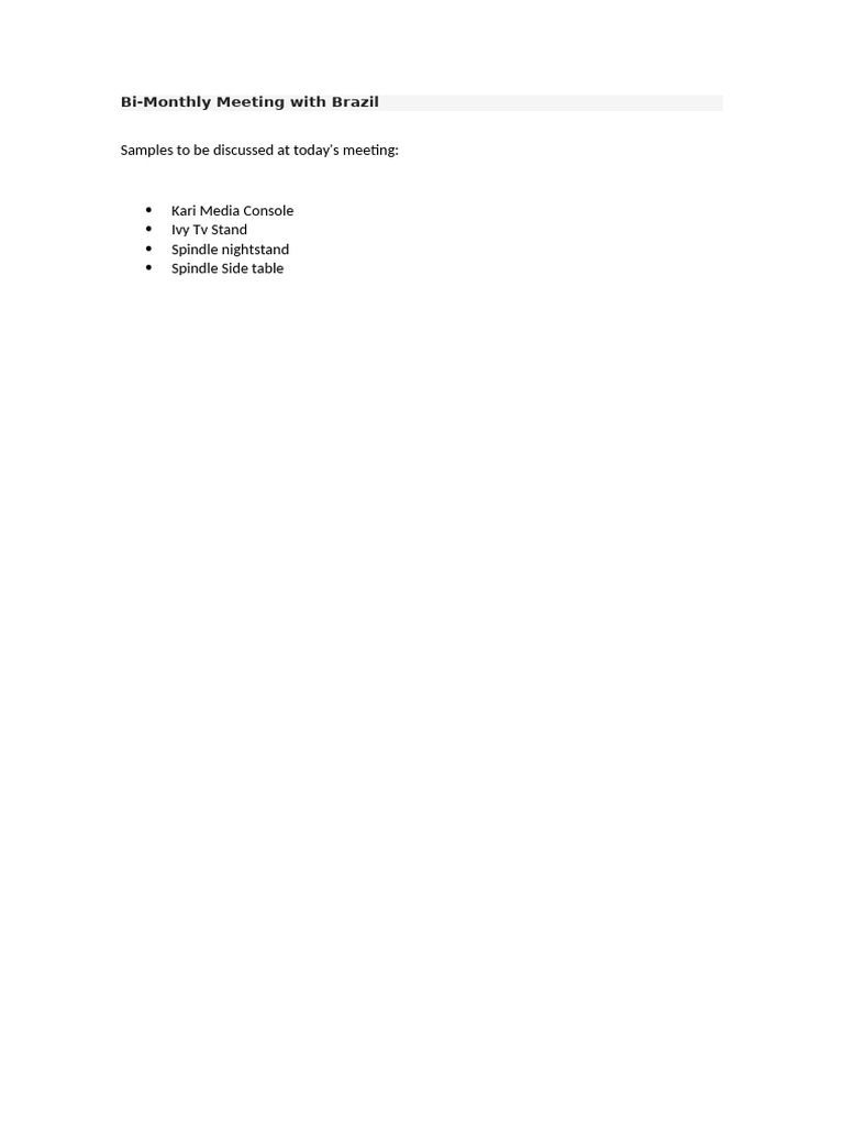 Bi monthly meeting pdf