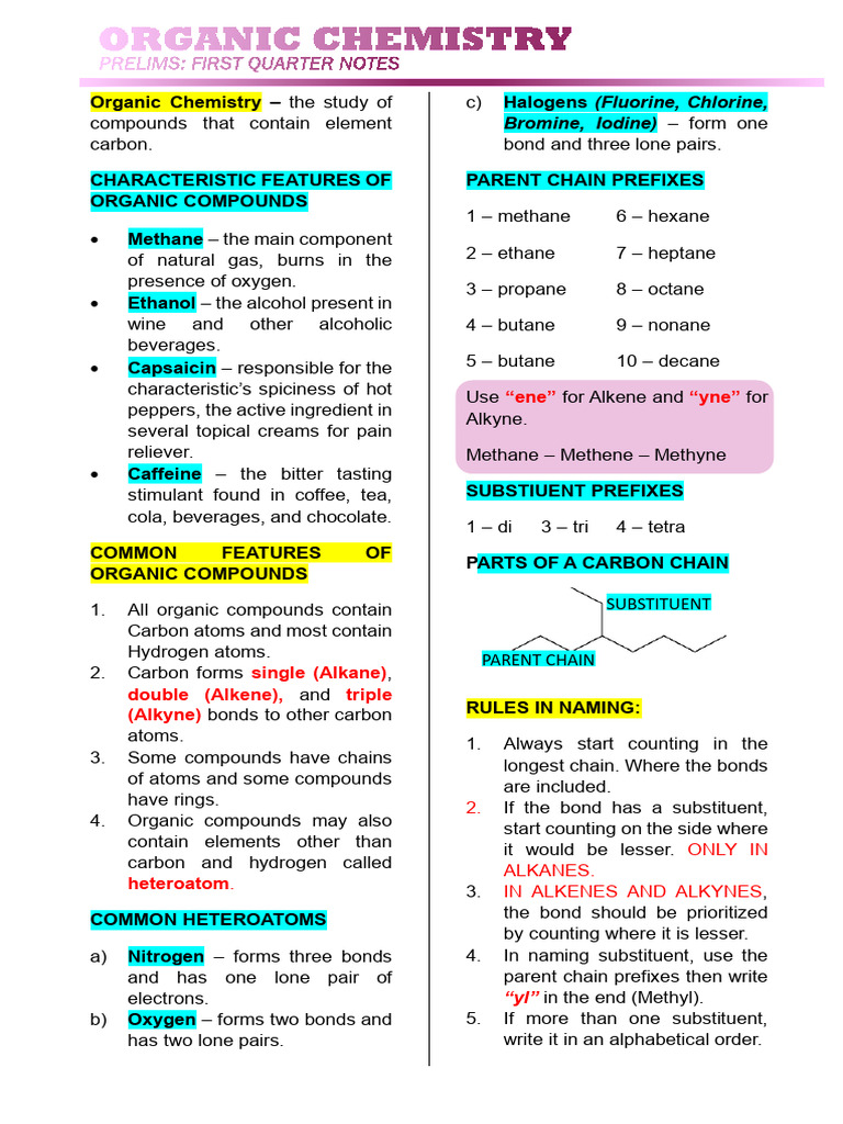 Organic Chemistry Pdf Alkane Alkene