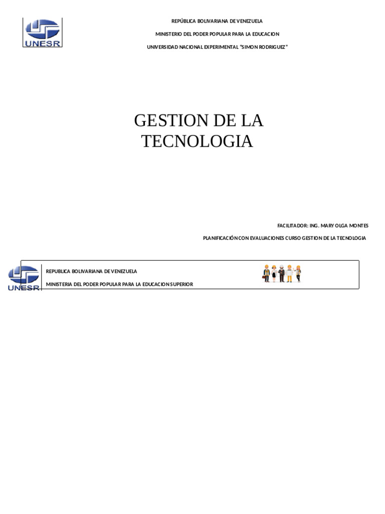 Gestion de La Tecnologia | PDF | Petróleo | Venezuela