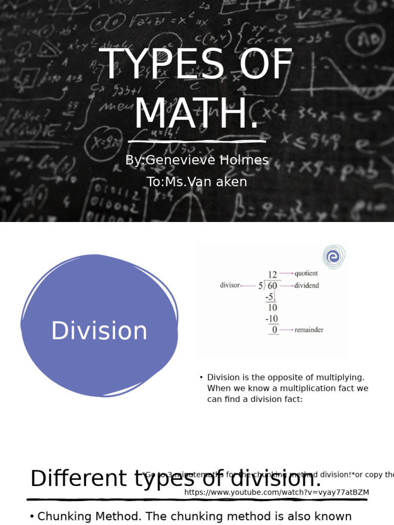 Types of Math | PDF