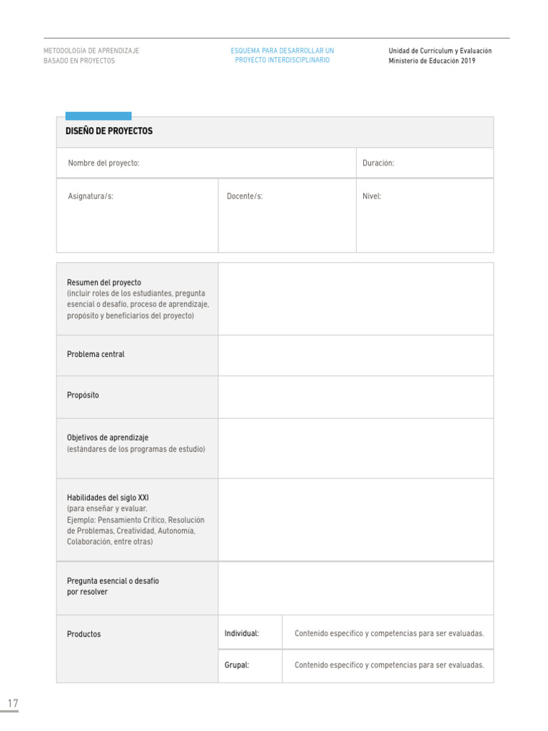 FORMATO PROYECTO ABP | PDF | Evaluación | Plan de estudios