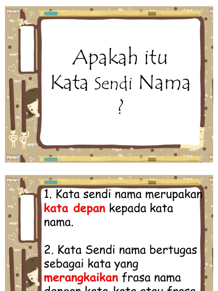 Kata Sendi Nama Pdf