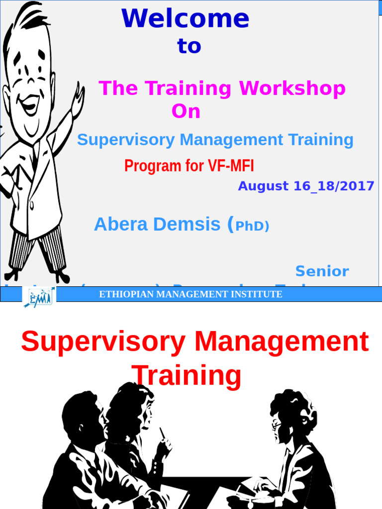 Supervisory Management Training Overview | PDF | Motivation | Motivational