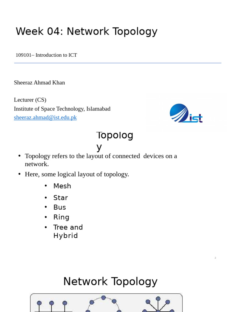 Lecture 08 - Network Topology | PDF | Network Topology | Computer Network