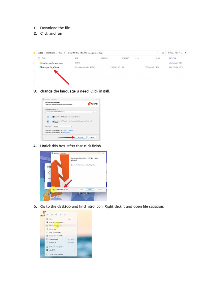 Nitro 14 Dwonload Guide | PDF