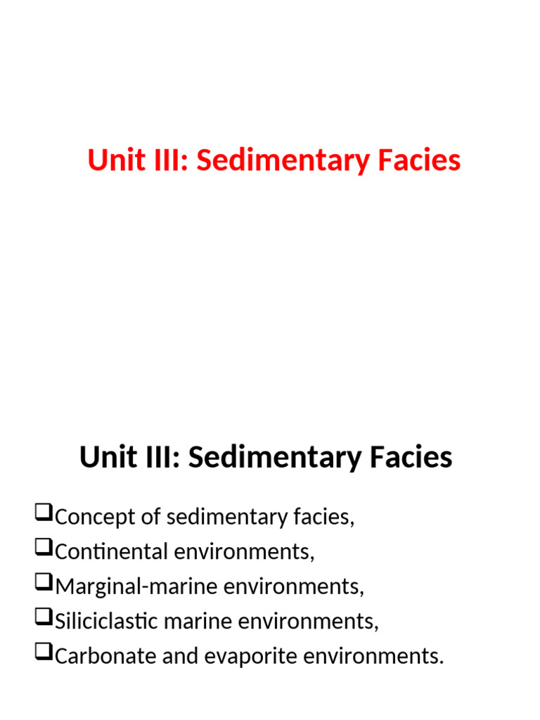 UNIT 3 | PDF | River | Sedimentary Rock